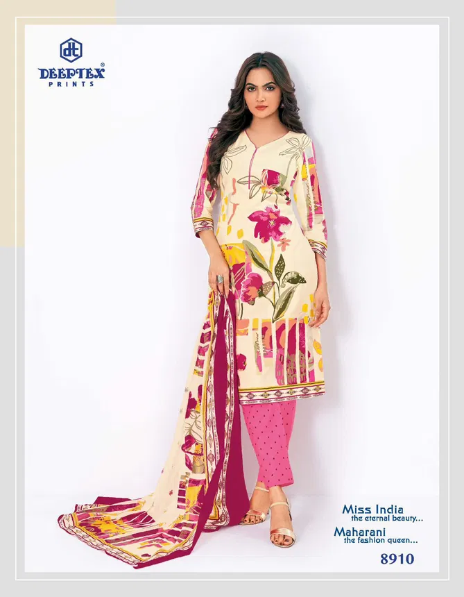 Miss India Vol 89 By Deeptex Cotton Printed Dress Material Suppliers In India